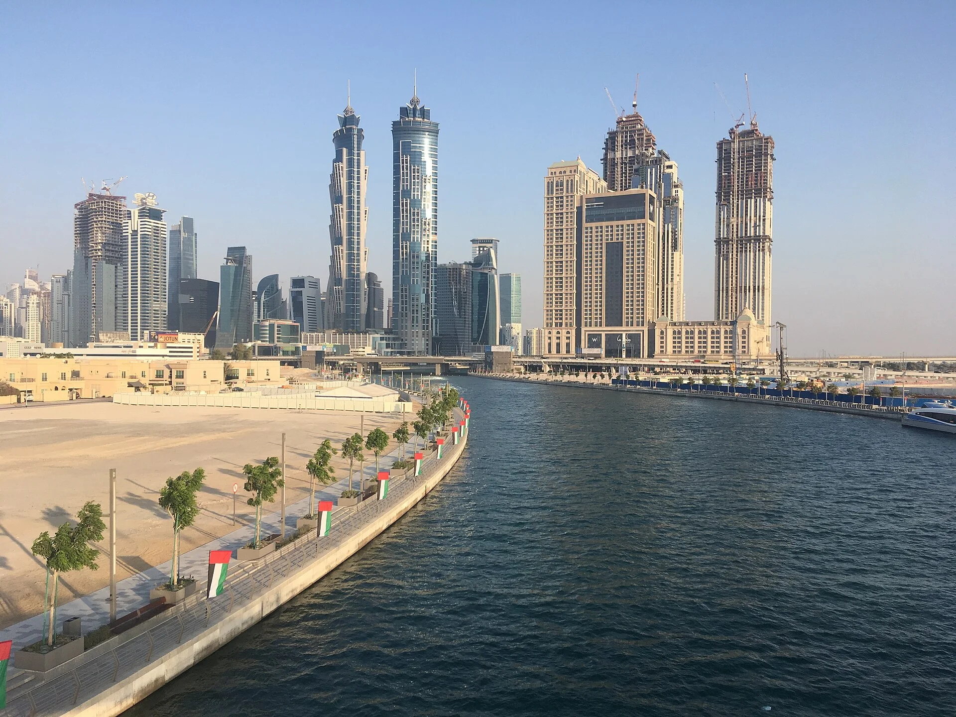 Business Bay towers along the Dubai Water Canal
