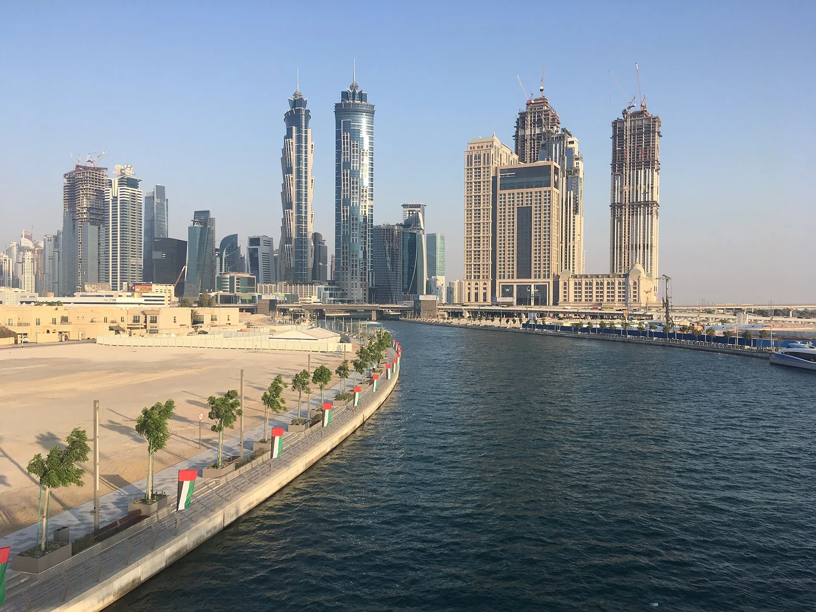 Business Bay towers along the Dubai Water Canal