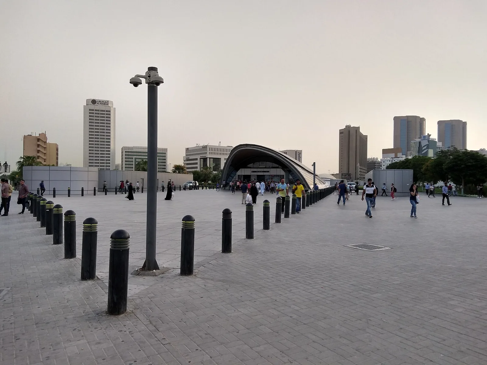 The square outside Union metro station in Deira